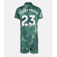 Camiseta Tottenham Hotspur Pedro Porro #23 Tercera Equipación para niños 2024-25 manga corta (+ pantalones cortos)